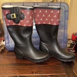 NCAA Women's Crimson Alabama Crimson Tide Rain Boots 9M
